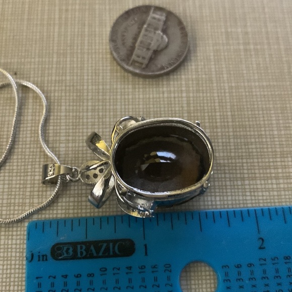 NEW Big bold beautiful Smoky Quartz pendant necklace - Picture 8 of 10